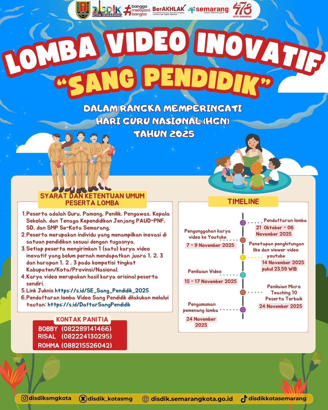 Perpanjangan Waktu Pendaftaran LOMBA VIDEO INOVATIF “SANG PENDIDIK” TAHUN 2025