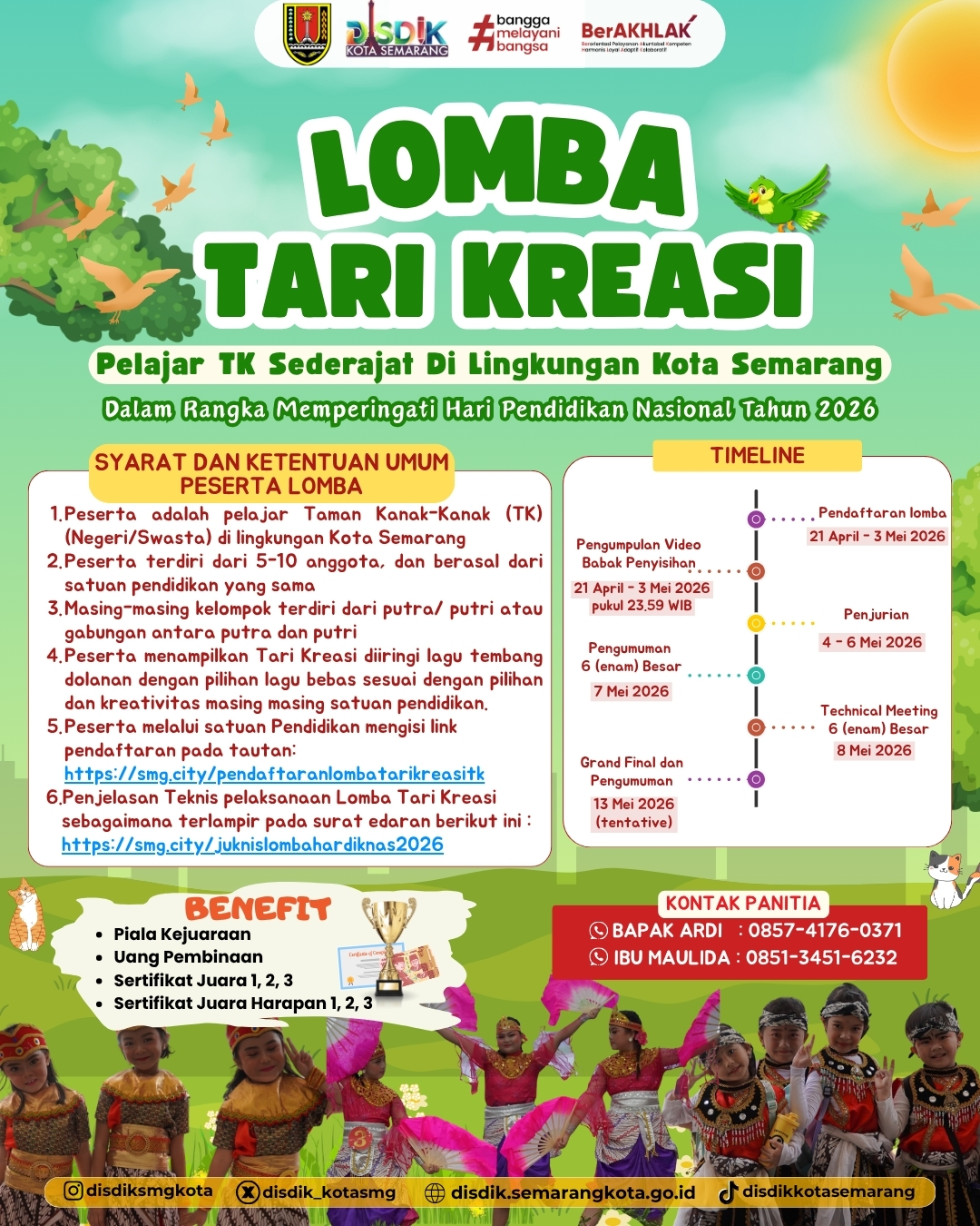 Lomba Tari Kreasi dalam rangka memperingati Hari Pendidikan Nasional Tahun 2026