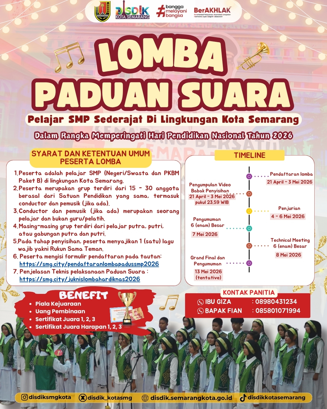 Lomba Paduan Suara dalam rangka memperingati Hari Pendidikan Nasional Tahun 2026
